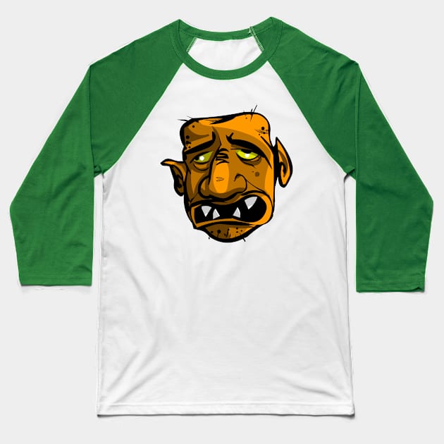 1e goblin head Baseball T-Shirt by Gulumash